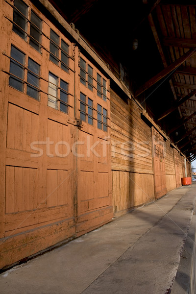 öreg raktár üzlet fal otthon fém Stock fotó © inoj