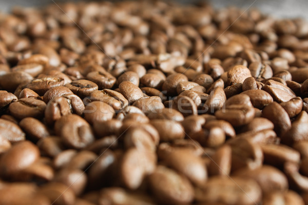 Kávé közelkép háttér szín makró magok Stock fotó © inoj