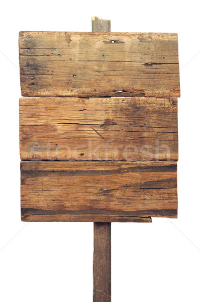 孤立した 白 木材 古い ストックフォト © inxti