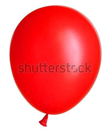 Gonflabile balon alb roşu zbura aer Imagine de stoc © inxti