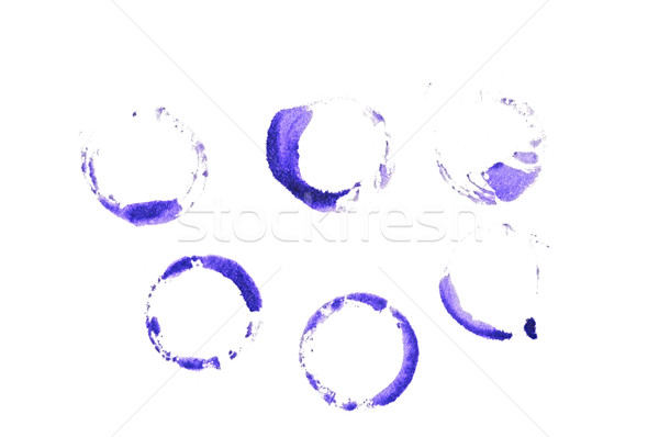 Stock photo:  Grungy stains on white