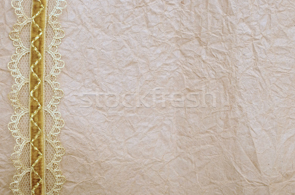 old paper background with beutiful ribbon  Stock photo © inxti