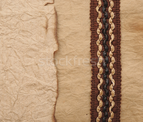 old paper background with beutiful ribbon Stock photo © inxti