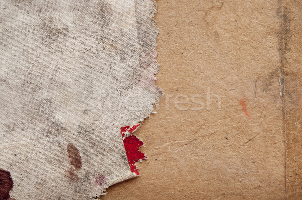 Texture of the burlap and old wood  Stock photo © inxti