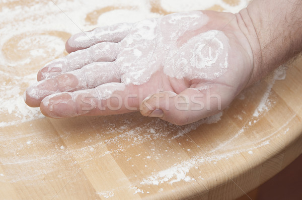 Freshly prepared bread dough Stock photo © inxti