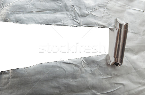 Stock foto: Papier · weiß · sichtbar · Textur · Design · Metall