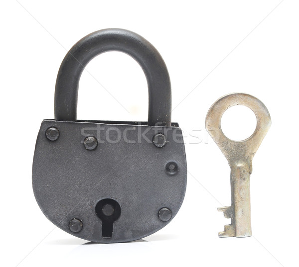 lock and key isolated on white  Stock photo © inxti