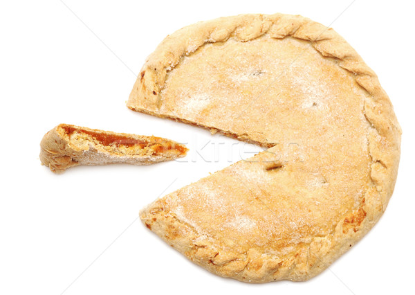 [[stock_photo]]: Sweet · tarte · isolé · blanche · fond · dessert