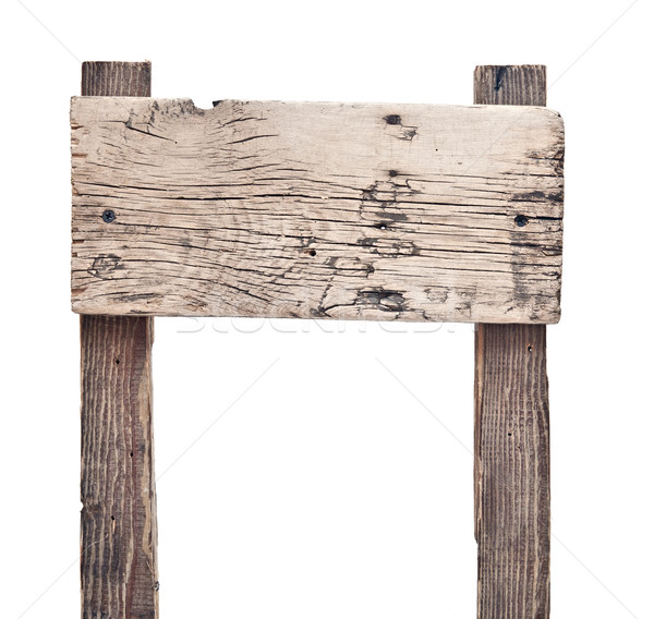 Stock foto: Holzschild · isoliert · weiß · Textur · Straße · Natur