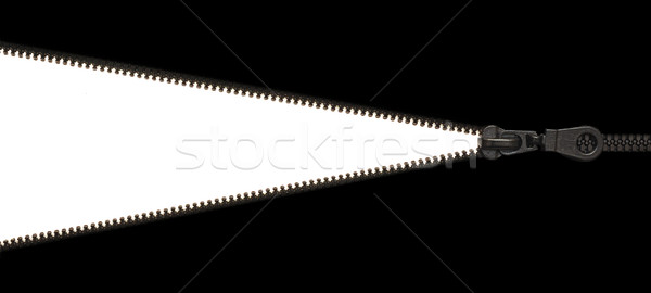 black zipper lock for background  Stock photo © inxti