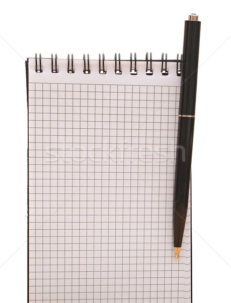 Stock foto: Spirale · Notebook · Stift · Business · Buch · Schule