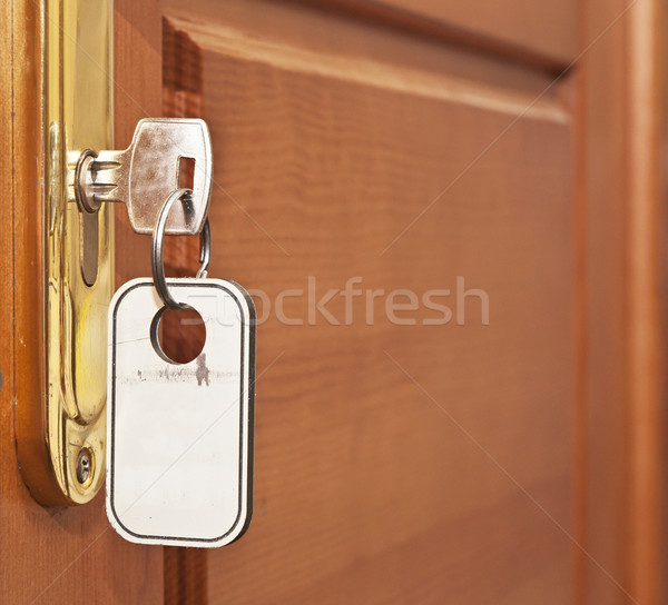 關鍵 鎖孔 標籤 木 飯店 室內 商業照片 © inxti