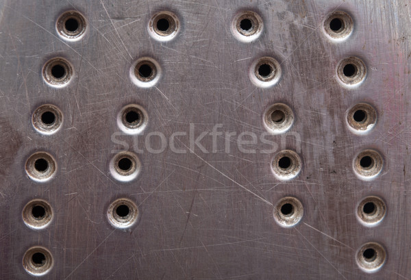 close up soleplate of old steam iron Stock photo © inxti