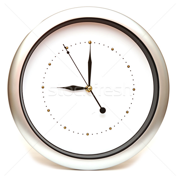 Isolé blanche bureau visage horloge Photo stock © inxti