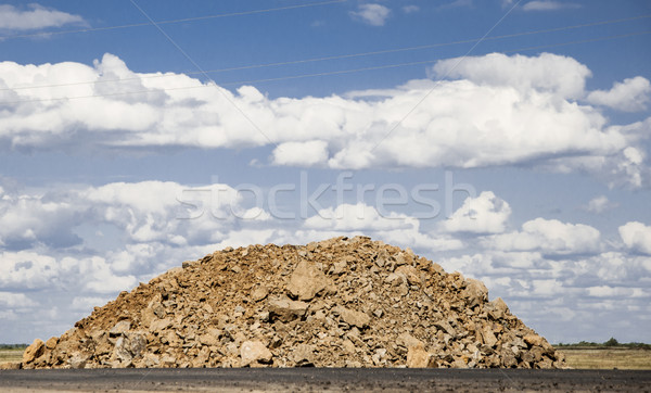 Stock photo: Pile of rock for road construction