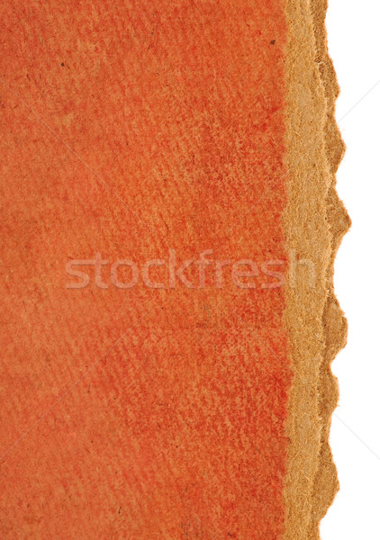 Yırtık kağıt yalıtılmış beyaz doku kırmızı Stok fotoğraf © inxti