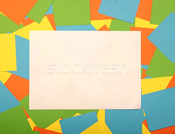 Weiß Papier Kopie Raum farbenreich Geburtstag Hintergrund Stock foto © inxti