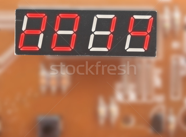 Happy new year, display with number 2014 Stock photo © inxti