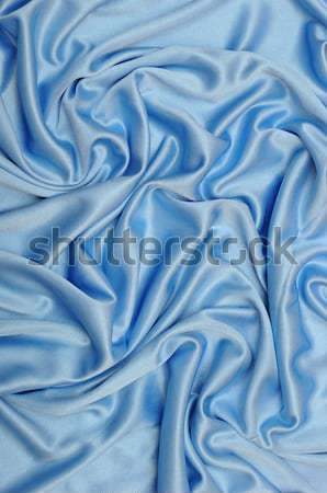 Smooth elegant blue silk can use as background Stock photo © inxti