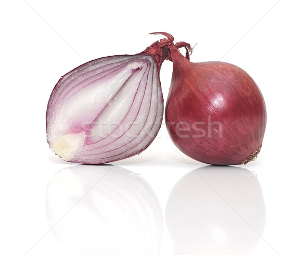 Red onion isolated on white background  Stock photo © inxti
