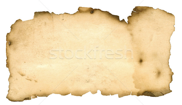 blank grunge burnt paper with dark adust borders  Stock photo © inxti