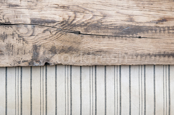 Old fabric background border wooden plank Stock photo © inxti