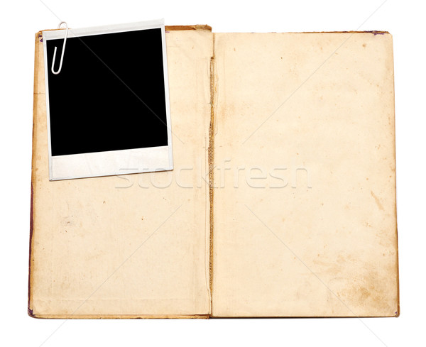 Vecchio libro vintage foto bianco libro notebook Foto d'archivio © inxti