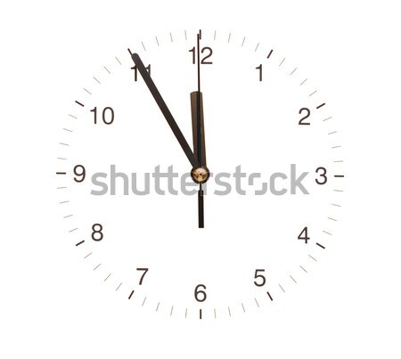 wall clock isolated on white background showing time  Stock photo © inxti