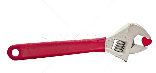 crescent wrench and heart  Stock photo © inxti