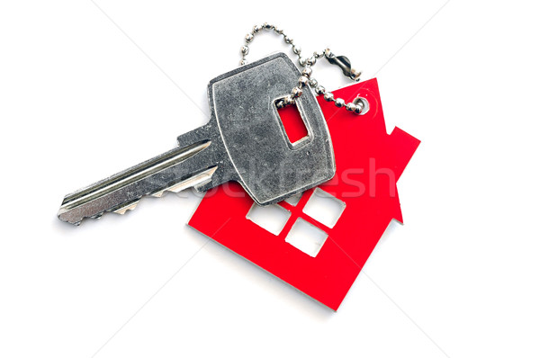 House shaped key chain isolated on white background  Stock photo © inxti