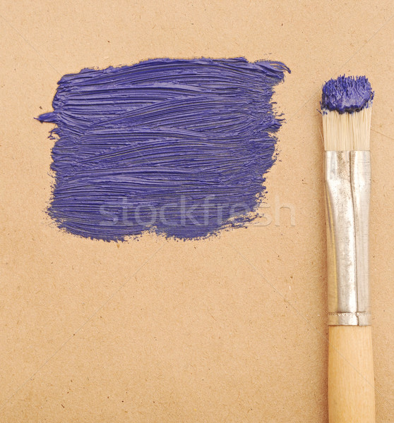 Paint brush. blue space your text design, Stock photo © inxti