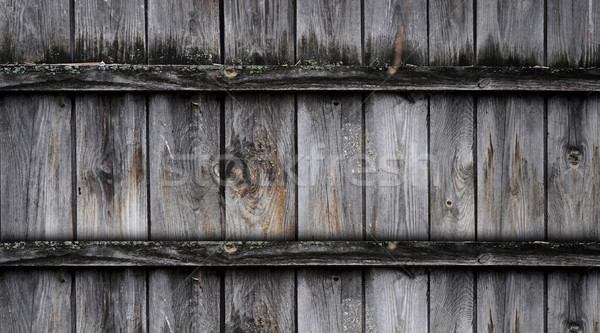 Fragment of old wooden fence Stock photo © inxti
