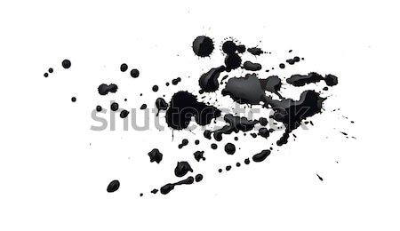 black blot isolated on white Stock photo © inxti