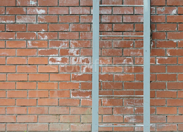Old metal ladder on a brick wall  Stock photo © inxti