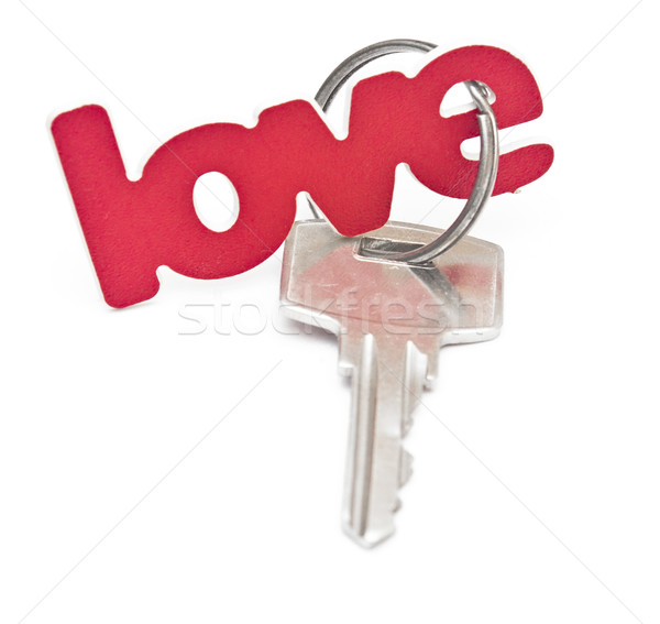 key to love concept with word written on label or tag Stock photo © inxti