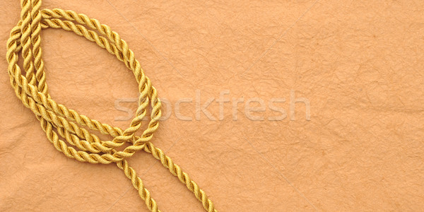 [[stock_photo]]: Vintage · papier · décoratif · corde · frontière · carte