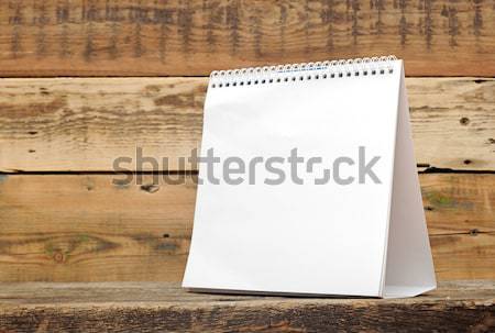 insert your own design on this blank calendar  Stock photo © inxti