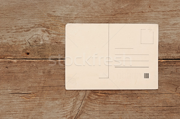 Blank vintage postcard Stock photo © inxti
