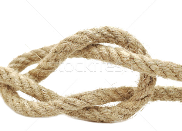 Foto stock: Primer · plano · cuerda · nudo · blanco · agua · buque