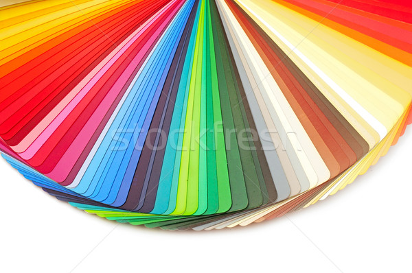 Color guide spectrum swatch samples rainbow on white background Stock photo © inxti