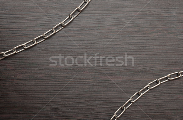 Stock foto: Altholz · Textur · Silber · Kette · Haus · Wand