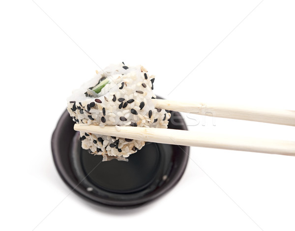 Sushi - Japanese cuisine with sushi rice and fresh salmon  Stock photo © inxti