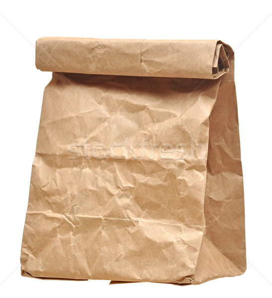 Papírzacskók fehér étel táska piac áruház Stock fotó © inxti