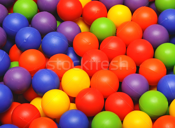 colorful plastic balls on children's playground Stock photo © inxti