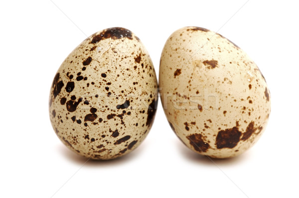 Stock fotó: Kettő · tojások · izolált · fehér · étel · farm