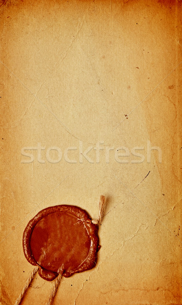 old paper with a wax seal  Stock photo © inxti