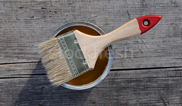 paint brush over paint can  Stock photo © inxti