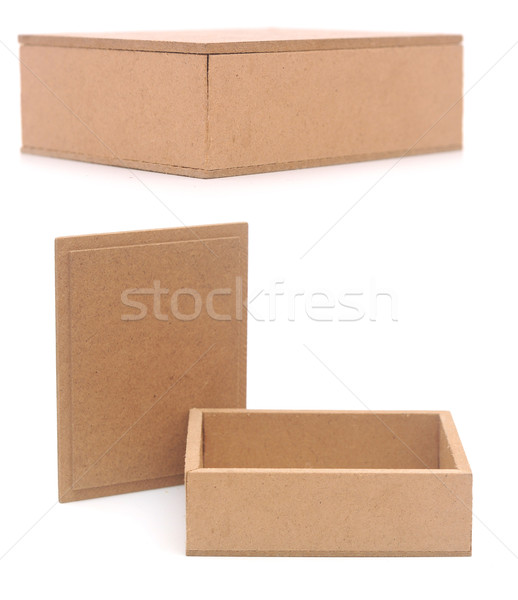Establecer pequeño cartón cajas aislado blanco Foto stock © inxti