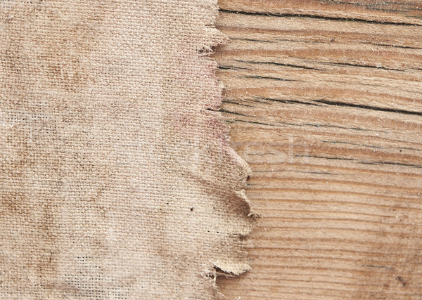 Textura pano de saco madeira velha papel madeira retro Foto stock © inxti