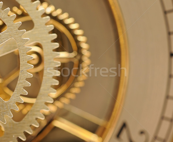 clock mechanic inside, clockwork close up.  Stock photo © inxti